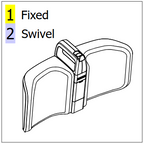 Complete Leg Support, fixed ISA 160