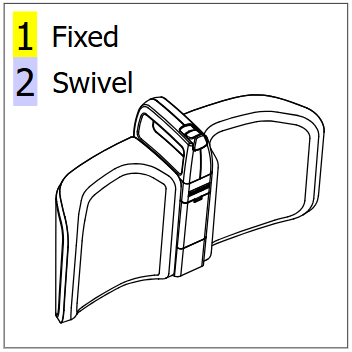 Complete Leg Support, fixed ISA 160