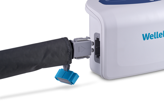 Quick connector on Domus 3D mattress for easy switch to transport mode.