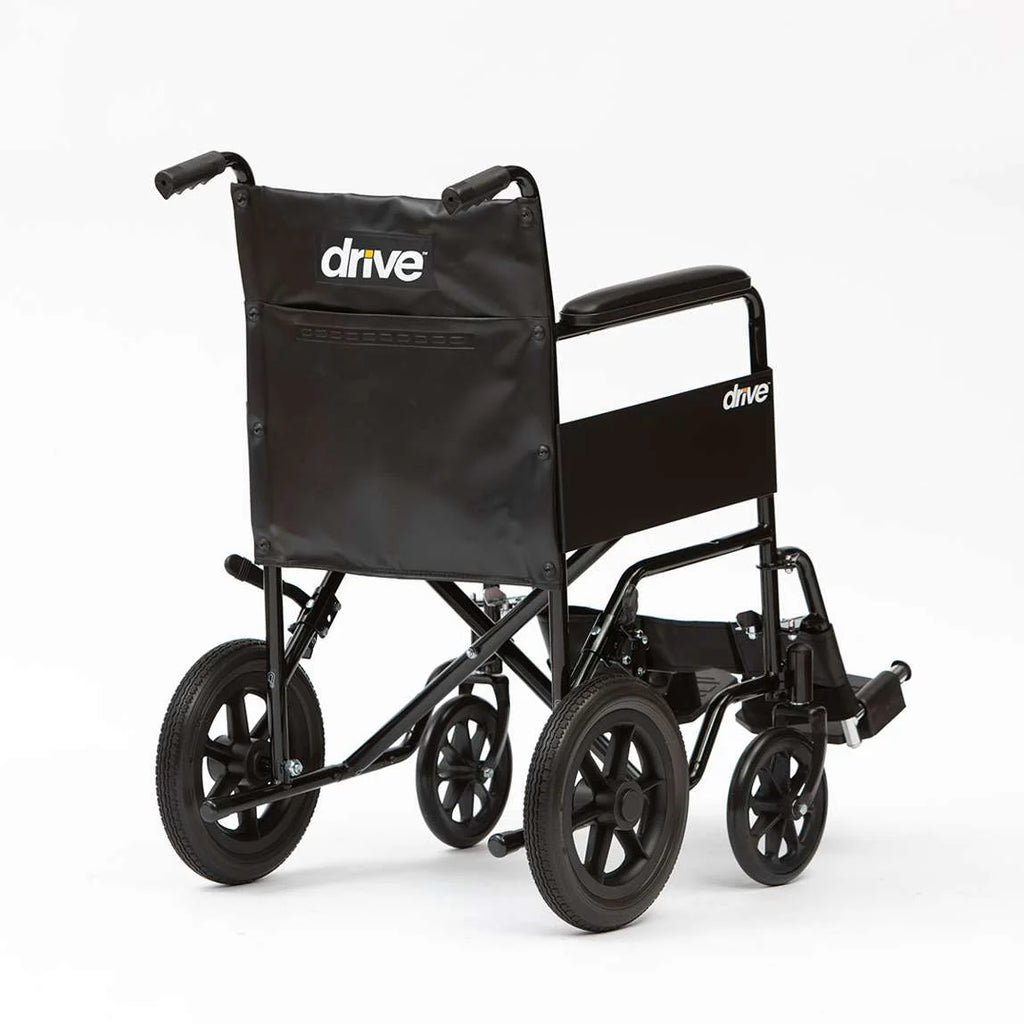Budget Steel Wheelchair Rear View