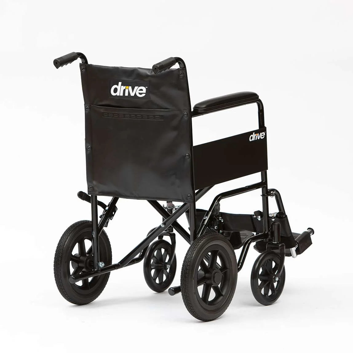 Budget Steel Wheelchair Rear View