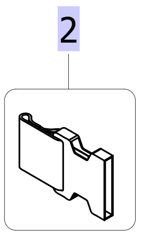 Female Buckle for Leg Band – Invacare ISA 160