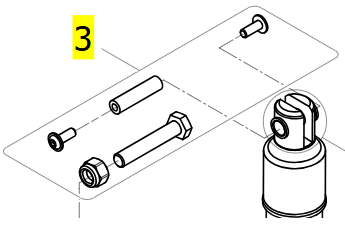 Fixation Kit for Boom Actuator – Invacare ISA 160