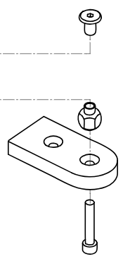 Fixation kit for connection between Actuator and leg