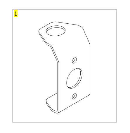 Fixation plate for leg spread lever