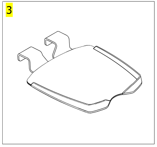 Foot Plate, Intermediate and Inclined – Invacare ISA 160