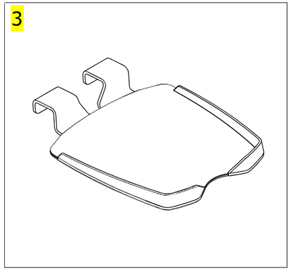 Foot Plate, Intermediate and Inclined – Invacare ISA 160