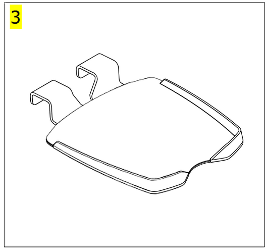Foot Plate, Intermediate and Inclined – Invacare ISA 160