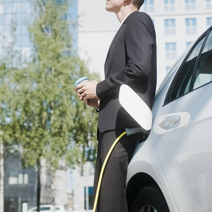 BGP Electrical EV Charging station being used by a customer