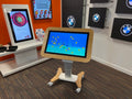 Edutouch Elite MAX 1 Auto Height Adjustable base with soft manual tilt interactive touch screen, activity table.
