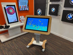 Edutouch Elite MAX 1 Auto Height Adjustable base with soft manual tilt interactive touch screen, activity table.
