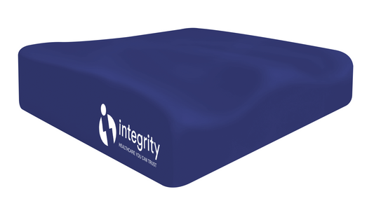 Integrity Lynx cushion high risk gel & visco cushion wth a white background.