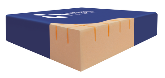 Integrity Manx Eco high-risk castellated foam cushion with eco-friendly, multi-stretch vapour-permeable cover.