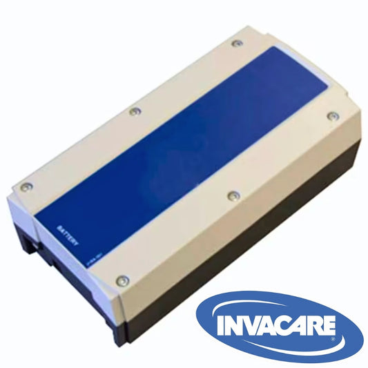 Linak Hoist Battery Pack. Featuring the Invacare logo. Compatible with Oxford Hoist range, Invacare Birdie Hoist Range and more.