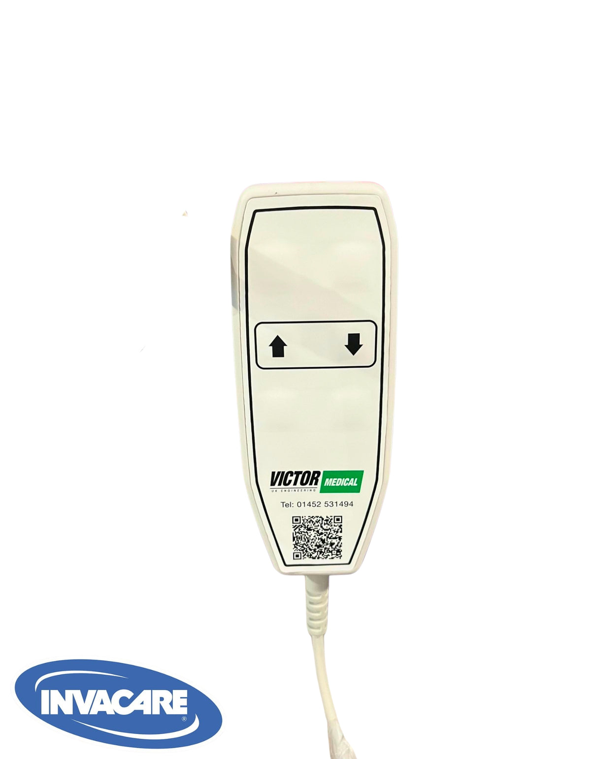 Replacement 2-Button Hoist Handset for Invacare Birdie Mobile Hoists & ISA Stand Aids.