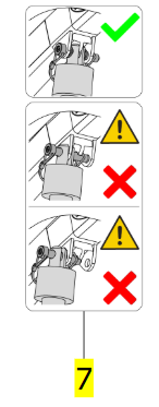 Boom Actuator Warning Label (Qty. 2) – Invacare Birdie Evo
