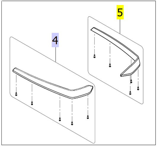 Left Heel Block Kit for Foot Plate – Invacare ISA 160