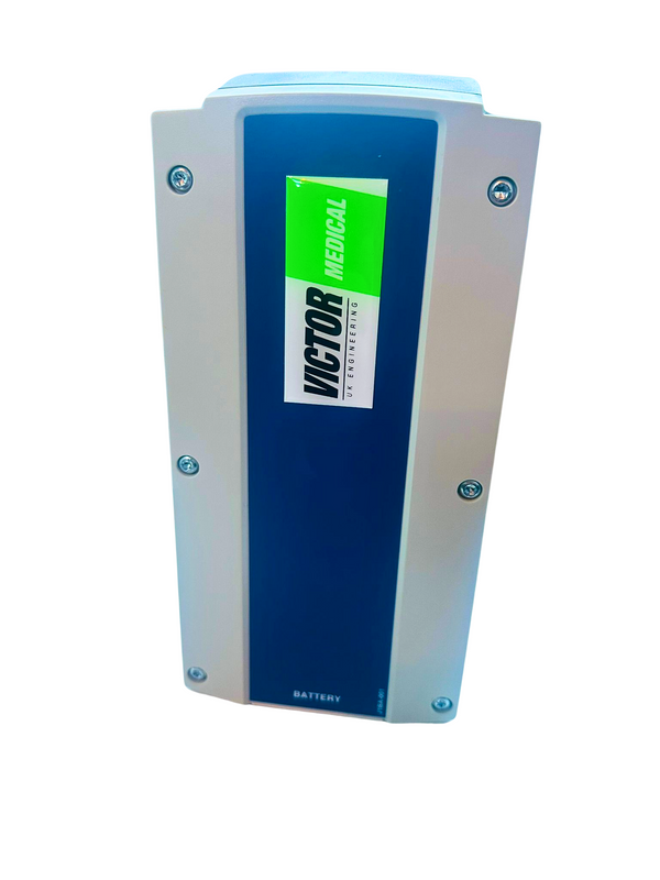 Linak Hoist Battery Pack. Featuring Victor Medical UK Logo. Compatible with Oxford Hoist range, Invacare Birdie Hoist Range and more.