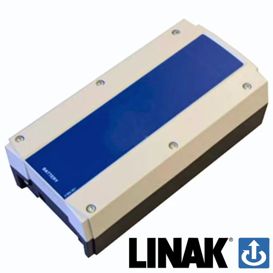 Linak Hoist Battery Pack. Featuring the Linak logo. Compatible with Oxford Hoist range, Invacare Birdie Hoist Range and more.