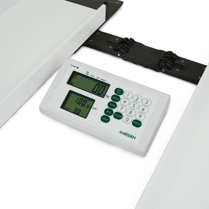 Close-up of Marsden M-615 numeric keypad showing Tare / Hold keys