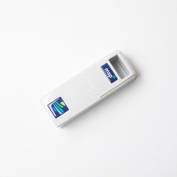 MSP-A-AH-00500 Rechargeable Medical Battery 24V 2.3Ah – angled view