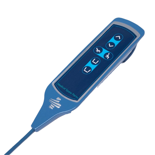 MSP Handcontrol 6-Button High/Low + Legspread + Tilting – HMX821 - front view