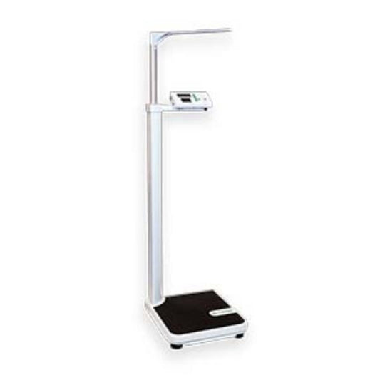 Marsden M-100 scale showing height measurement and weight display