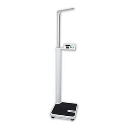 Marsden M-100 column scale with height measure in clinical setting