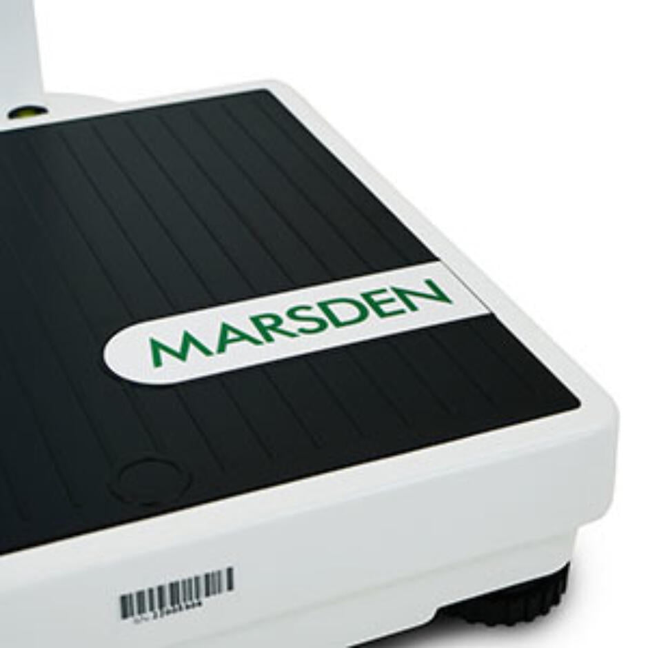 Marsden product with a black top and white base on a white background