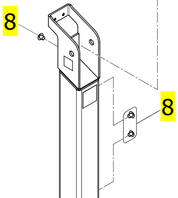 Mast Hole Cover, Qty.3 – Invacare ISA 160