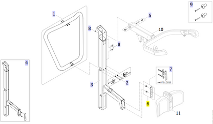 Mast and Boom Assembly Diagram ISA 160