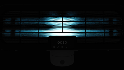 Image of the ODEO upperviolet in use in front of a black background.