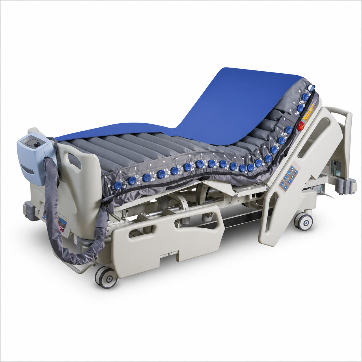 Wellell Optima Prone Mattress System in use in a hospital bed