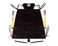 Oxford Bariatric Hammock Sling in hammock-style design with integrated head support and pommel, using breathable 3D spacer fabric.