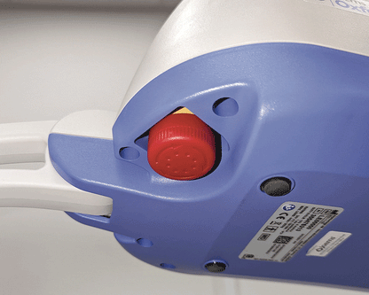 Oxford Voyager Portable Hoist showing the emergency stop button
