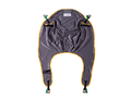 Oxford Comfort Sling laid flat in polyester, showing contoured design, padded leg sections, and Securi3 clip fittings.