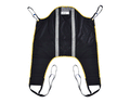 Oxford High Back Sling flat, showing head support, padded legs, and support bone pockets.