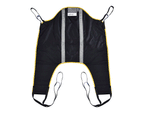 Oxford High Back Sling flat, showing head support, padded legs, and support bone pockets.