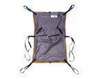 Oxford Long Seat Sling laid flat, showing hammock-design with thigh support and attachment loops.