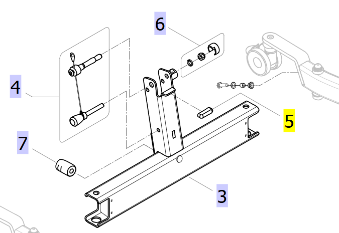 Padded insert plastic RAL7016 full diagram