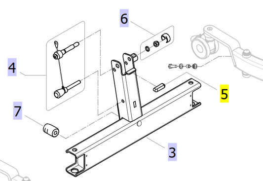 Padded insert plastic RAL7016 full diagram