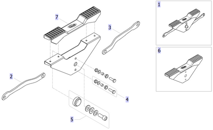 Right Connecting Rod (with Dent) – Invacare Birdie Evo