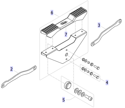 Pedal mechanism assembly for ISA STANDARD