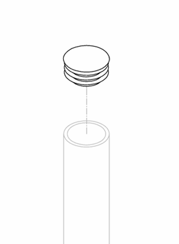 Plastic Plug for Leg Spread Lever – Invacare ISA 160