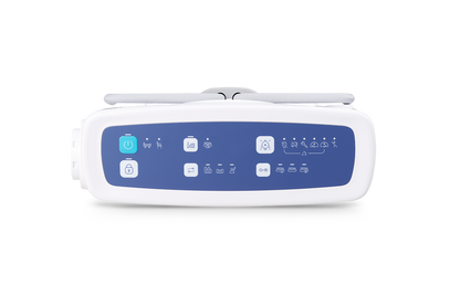 Wellell Procare Auto G3 twin-head compressor pump with control buttons and press-aid CPR quick-release valve.