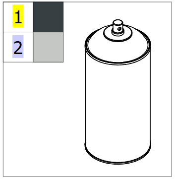 Retouch Spray RAL7016 400ml – Invacare ISA 160