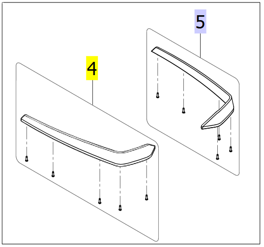Right Heel Block Kit for Foot Plate – Invacare ISA 160