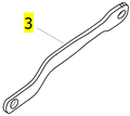 Right Connecting Rod (with Dent) – Invacare Birdie Evo