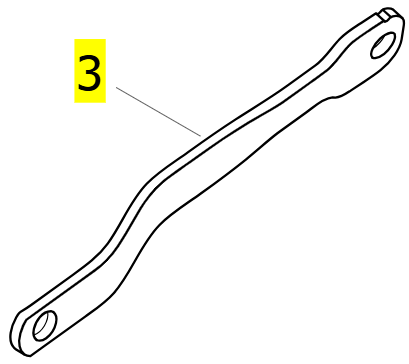 Right Connecting Rod (with Dent) – Invacare Birdie Evo
