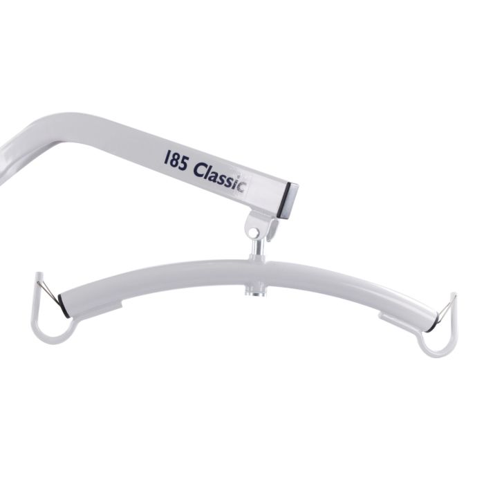 360-degree ergonomic spreader bar on Carry 185 Classic Patient Hoist for sling flexibility.